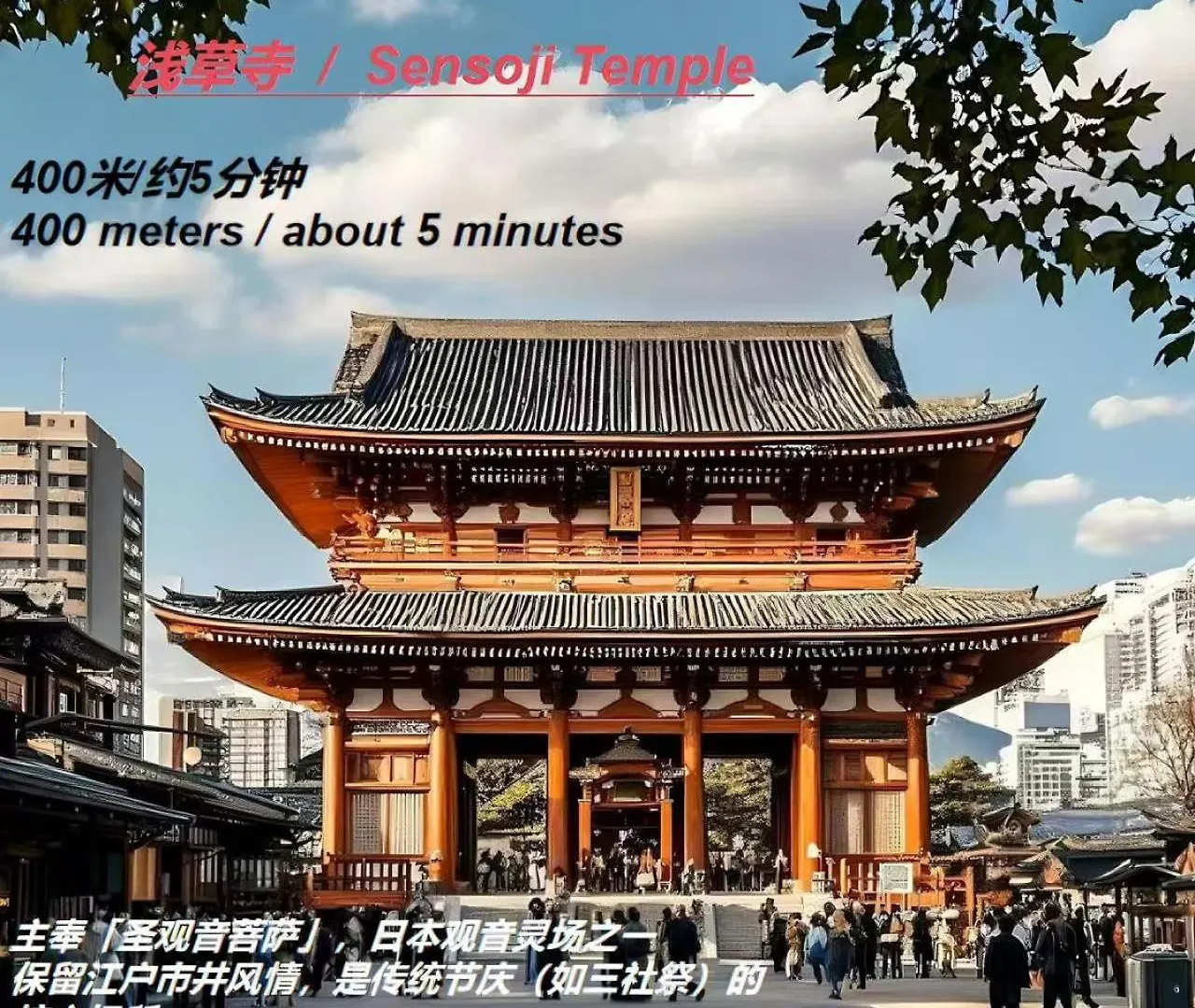 桜の川14/Five Minutes' Walk From Sensoji Temple And Kaminarimon Gate,Tv,Two-Storey Apartment Tokyo Japan
